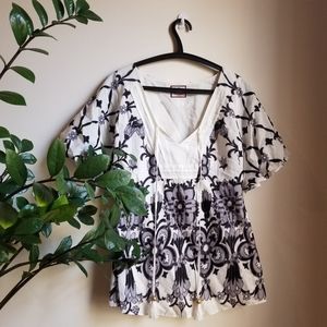 Juicy Couture tasseled flowy blouse